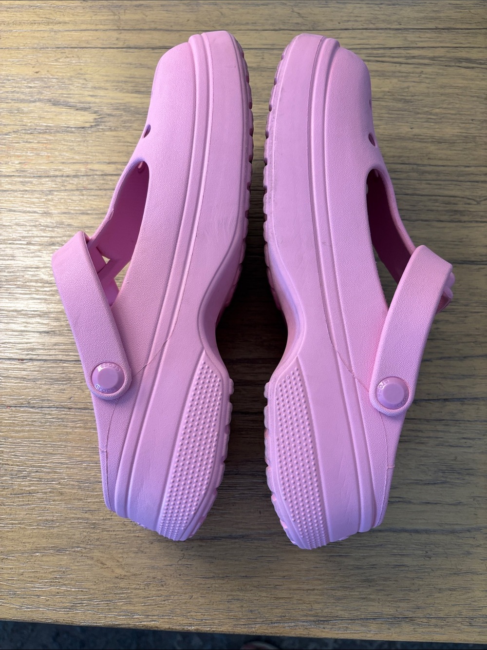 CROCS Women’s Light Pink Mary Jane-Style Clogs - Picture 4 of 6